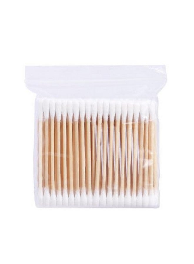 Generic Ecommer Cotton Buds for Ear Cleaner, Bamboo Wooden Sticks Ear Cleaner Cotton Swabs, 100% Pure & Soft Premium Cotton Ear Buds for Baby's Hygiene & Care 750 Sticks (1500 Tips) - (Pack of 10) - Image 4
