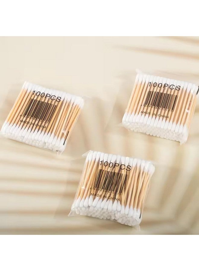 Generic Ecommer Cotton Buds for Ear Cleaner, Bamboo Wooden Sticks Ear Cleaner Cotton Swabs, 100% Pure & Soft Premium Cotton Ear Buds for Baby's Hygiene & Care 750 Sticks (1500 Tips) - (Pack of 10) - Image 5