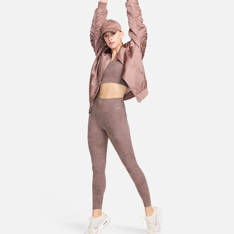 Nike taupe Women's Zenvy Tie-Dye Gentle-Support Leggings for Women | Best Price UAE