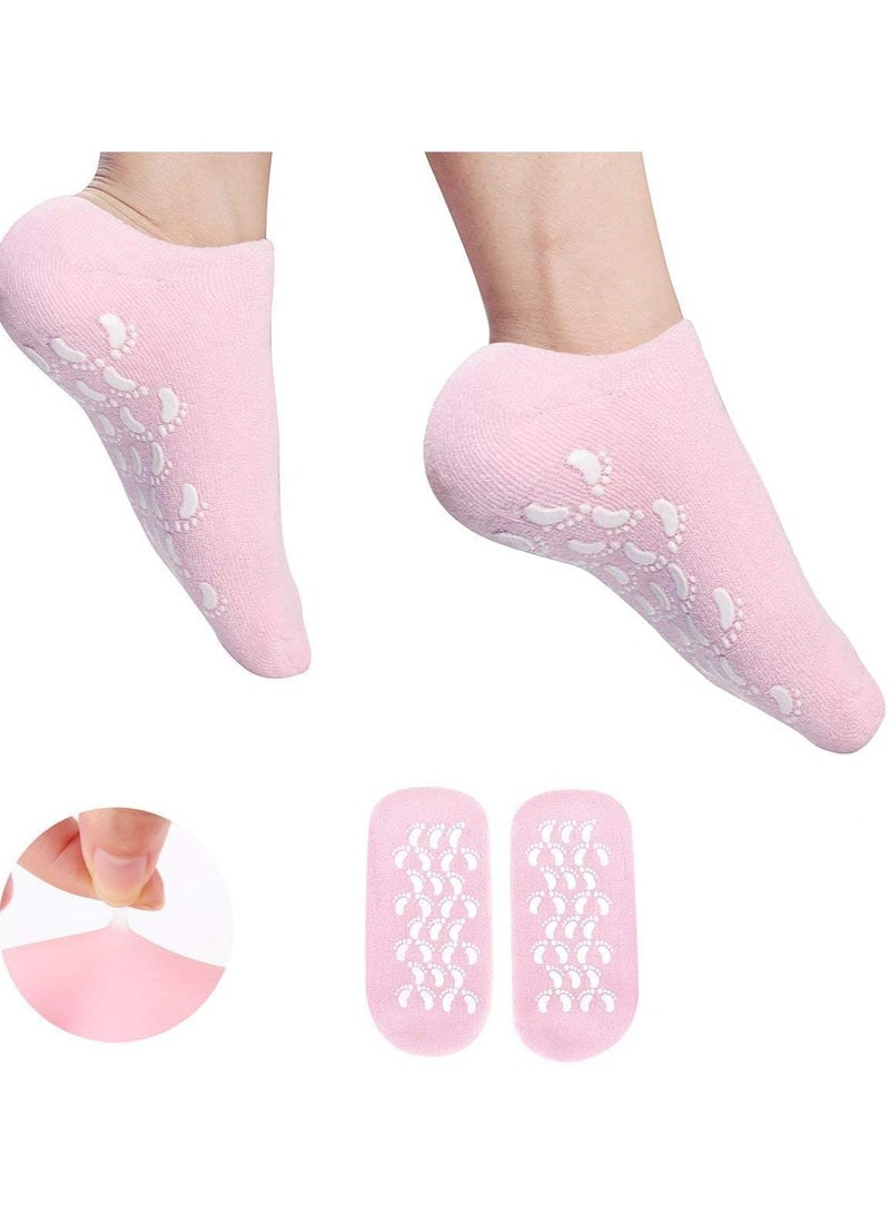 Generic Silicone Infused Socks with Essential Oils for Dry Feet (Multicolor)  - Image 3