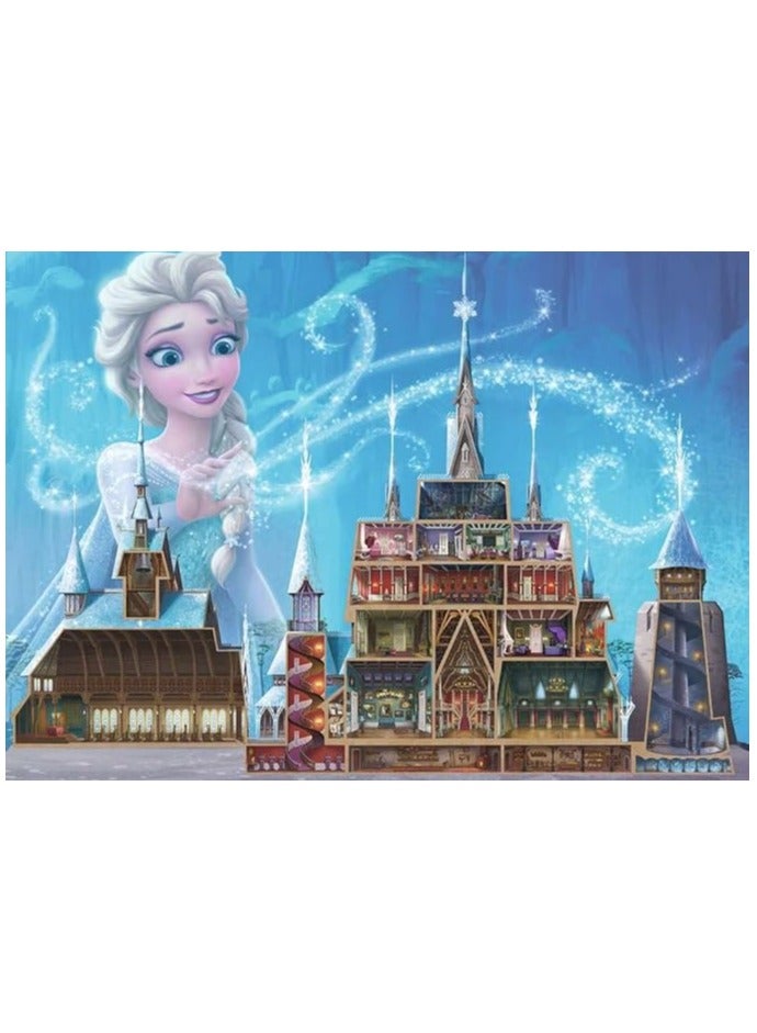 Ravensburger Disney Castle Collection: Elsa 1000‑Piece Jigsaw Puzzle – Arendelle Castle Interior with Anna, Kristoff, Olaf & More, 70×50 cm Finished Size | 12000261‑1 - Image 1