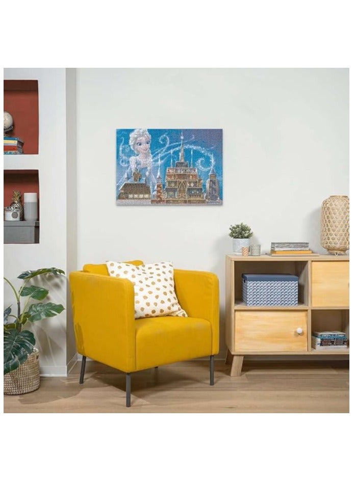 Ravensburger Disney Castle Collection: Elsa 1000‑Piece Jigsaw Puzzle – Arendelle Castle Interior with Anna, Kristoff, Olaf & More, 70×50 cm Finished Size | 12000261‑1 - Image 3