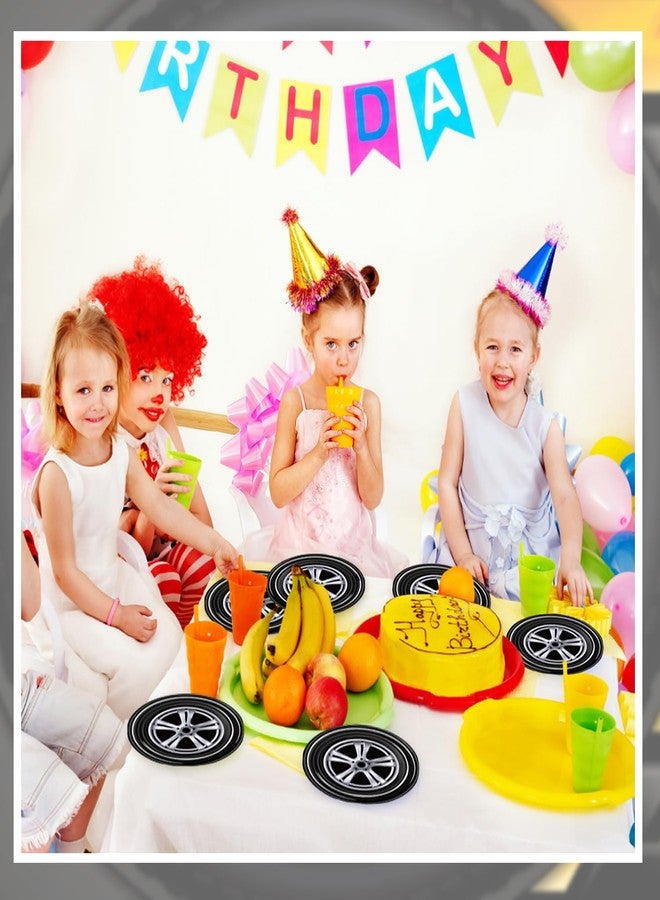 T-Antrix 40 Pcs Race Car Plates And Napkins Party Supplies, Race Car Birthday Decorations Disposable Paper Tableware Set for Boys Kids Birthday Party Serves 20 - Image 5