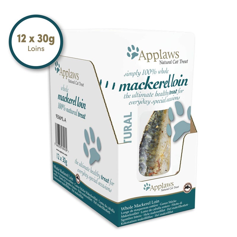 Applaws Premium Cat Wet Complementary Pet Treat Food with Mackerel Loin 30 G (Pack of 12),All Life Stages - Image 4