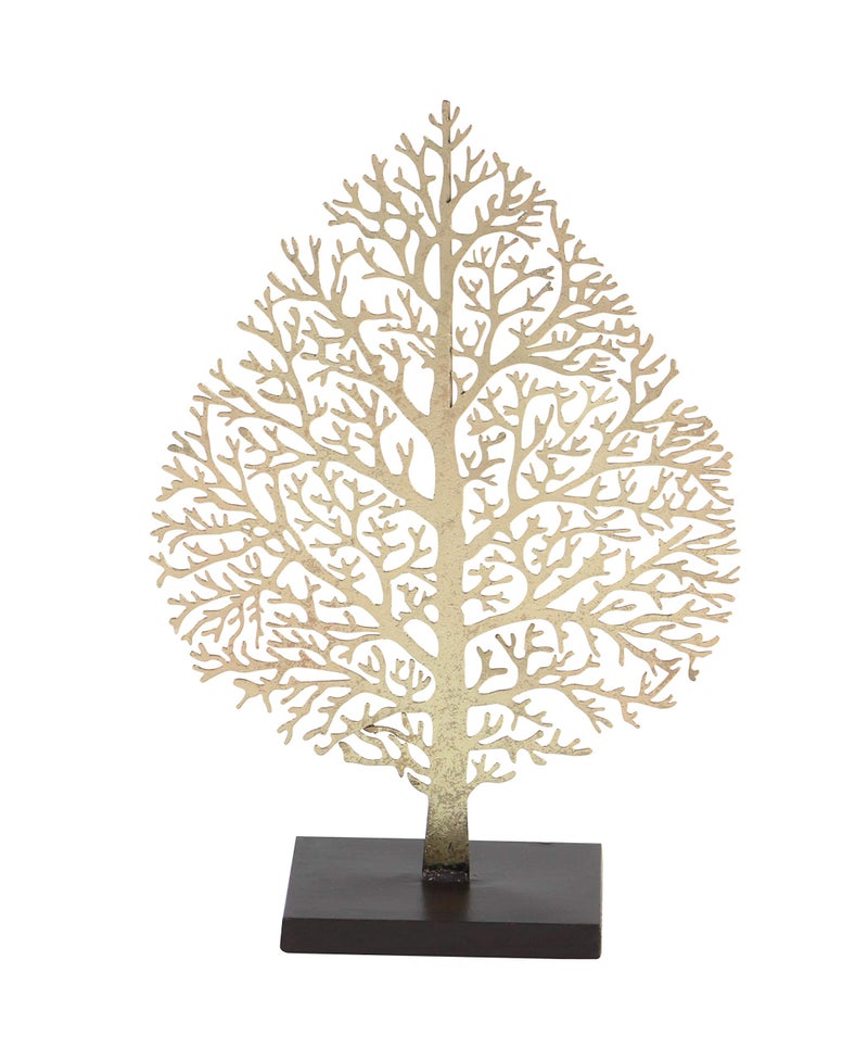 Deco 79 Metal Tree Decorative Sculpture Home Decor Statue, Accent Figurine 11" x 4" x 16", Gold - Image 5