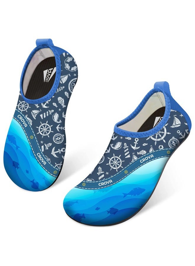 CROVA Toddler Kids Water Shoes Quick Dry Aqua Socks Non-Slip Barefoot Sports Shoes for Boys Girls Toddler - Image 1