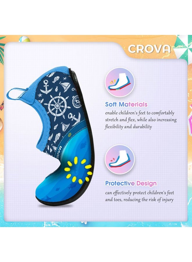 CROVA Toddler Kids Water Shoes Quick Dry Aqua Socks Non-Slip Barefoot Sports Shoes for Boys Girls Toddler - Image 3