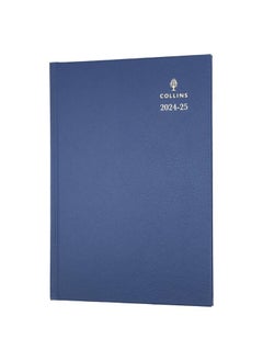 Collins Collins Standard Desk Mid Year Diary Planner A4 Day A Page Academic Year 2024-25 (Appointments) FSC Paper - Blue - Daily Mid Year Journal for Students, Teachers - 44M.60-2425 - July 2024 to July 2025  - Image 1