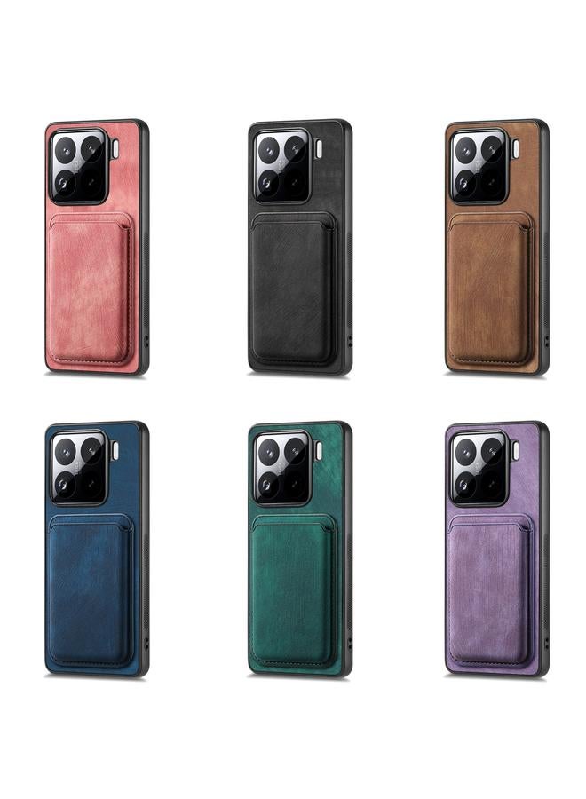 S-TOP Case For Redmi K80 Retro Leather Card Bag Magnetic Phone Case - Image 5