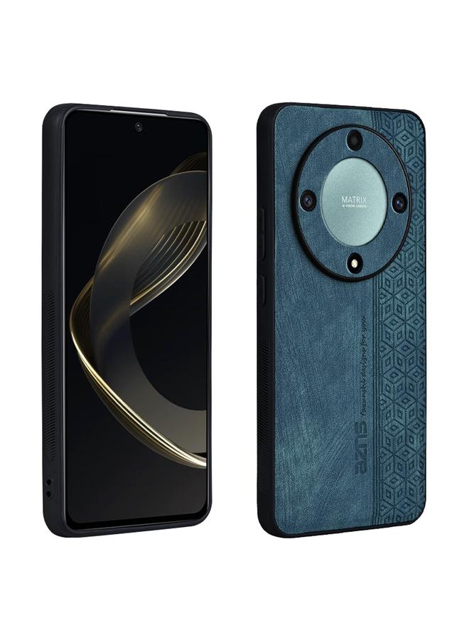 For Honor X9a AZNS 3D Embossed Skin Feel Phone Case(Dark Green)