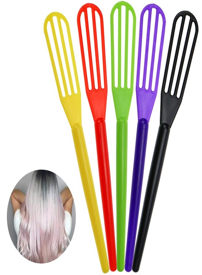DIYstore, 10 PCS Plastic Hair Coloring Mixer,Hair Color Whisks Dye Cream Mixer,Tint Color Cream Colorful Spoon Applicator Hair Bleaching Highlight Tool for Home Barber Shop Salon - Image 4