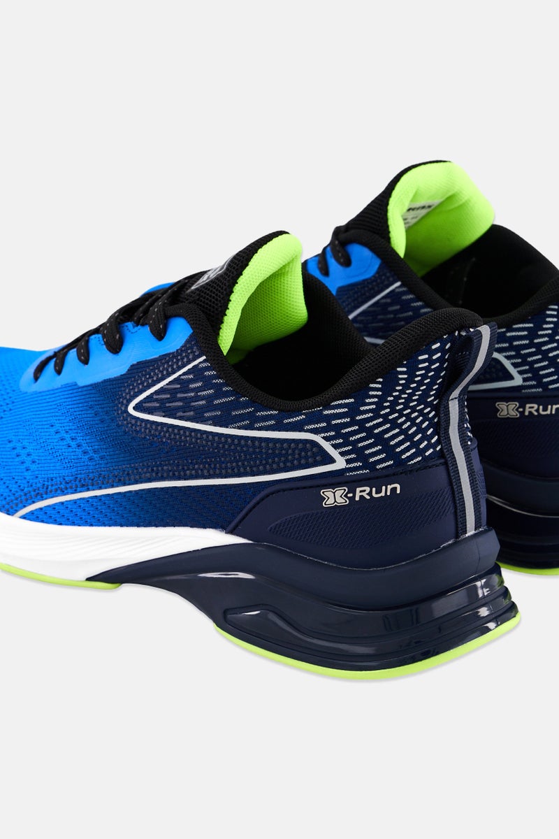 RBX أحذية جري للرجال بشعار العلامة التجارية، زرقاء - Image 2