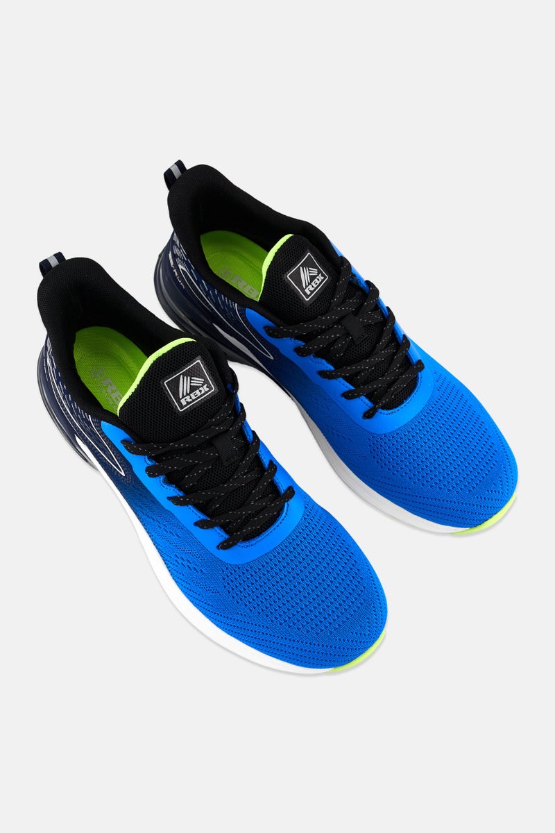 RBX أحذية جري للرجال بشعار العلامة التجارية، زرقاء - Image 4