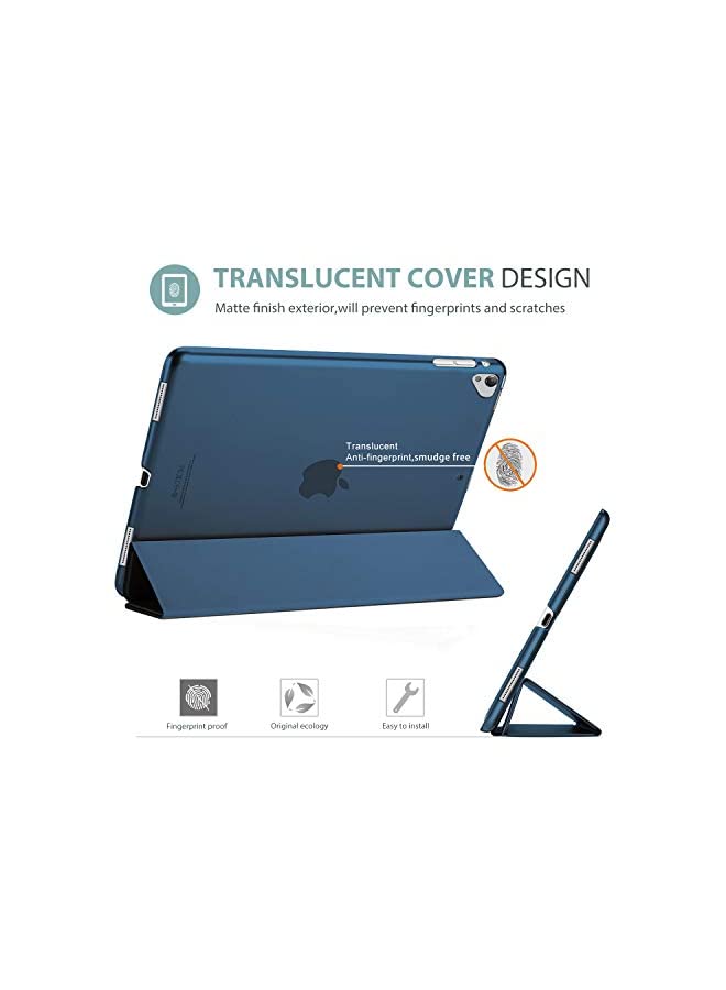 Procases ProCase iPad Pro 12.9 2017/2015 Case (Old Model, 1st & 2nd Gen), Ultra Slim Lightweight Stand Smart Case Shell with Translucent Frosted Back Cover for Apple iPad Pro 12.9 Inch -Navy - Image 3