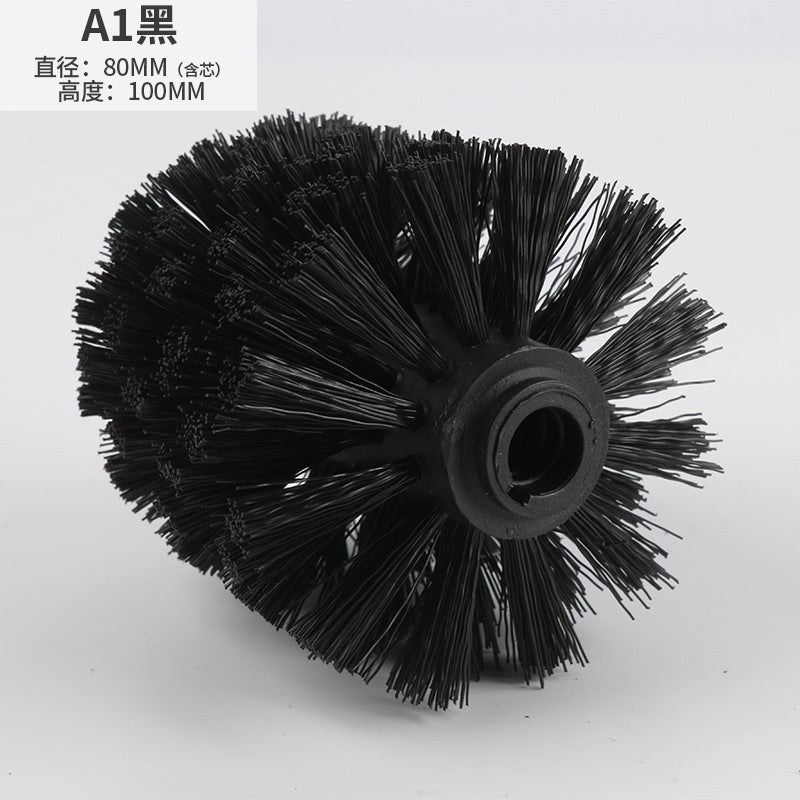 Factory spot pp toilet brush replacement head bathroom cleaning supplies toilet brush set accessories cleaning brush wholesale A1-black - Image 1