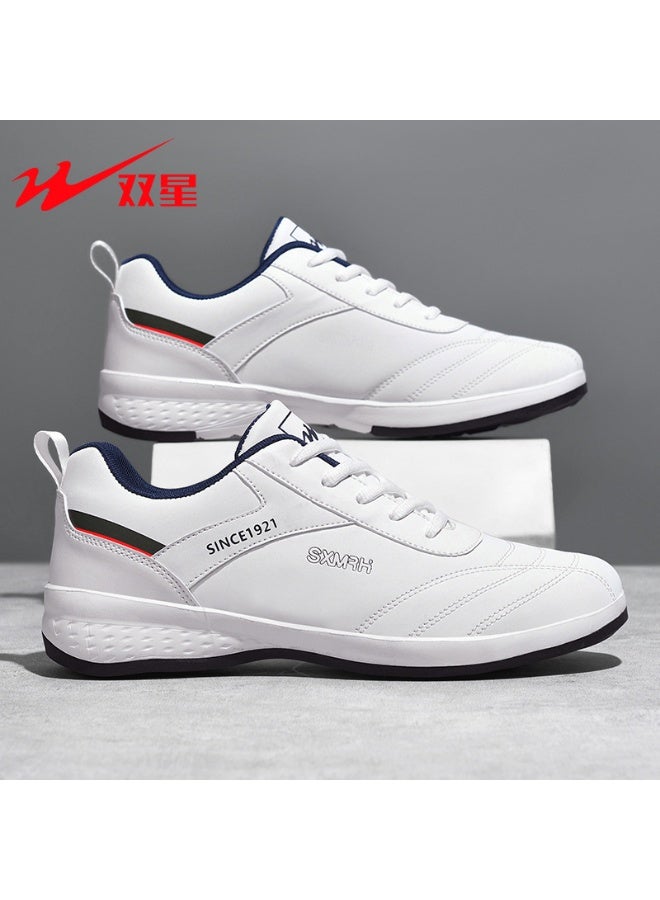 Double Star Men's White Casual Sneakers 2025: Comfortable Lightweight Daily Walking Shoes for All-Day Wear 41SIZE - Image 1