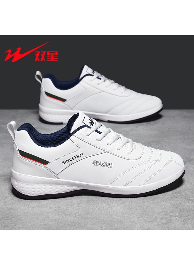 Double Star Men's White Casual Sneakers 2025: Comfortable Lightweight Daily Walking Shoes for All-Day Wear 41SIZE - Image 2