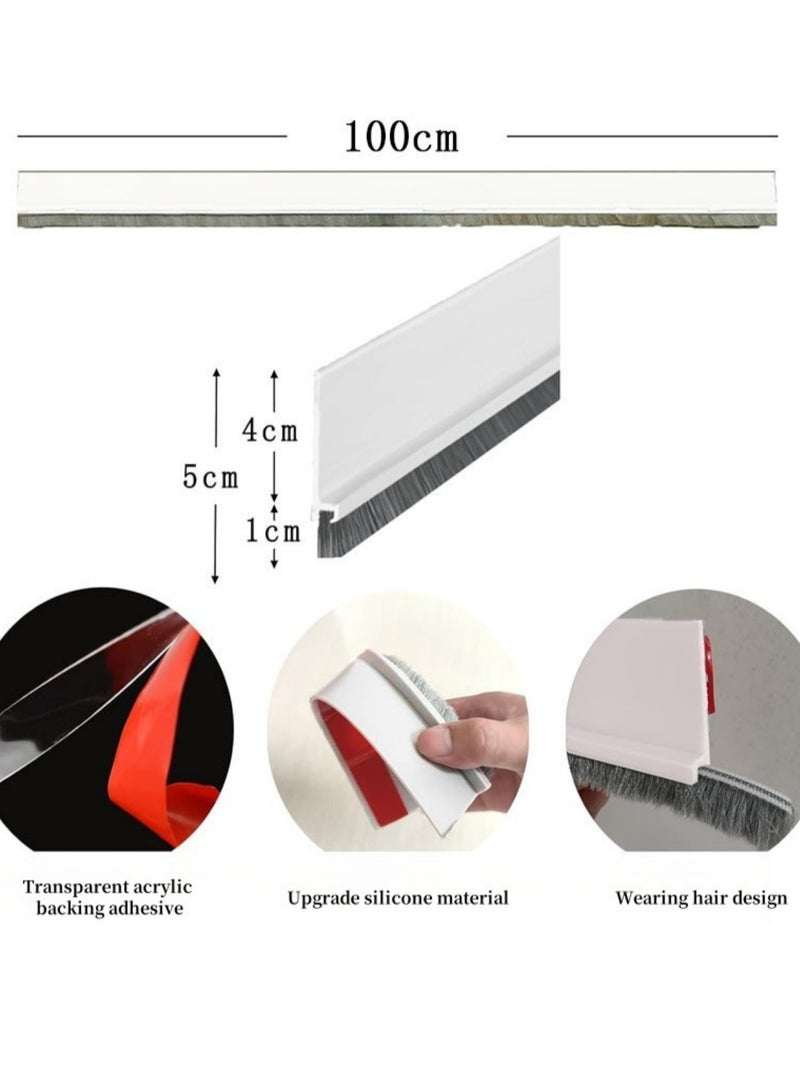 New Product Upgraded With Silicone Material Door Draft stopper, Bottom Seal for Exterior & Interior Doors Blocker for Insects Dust Noise and weather Stripping - Image 2