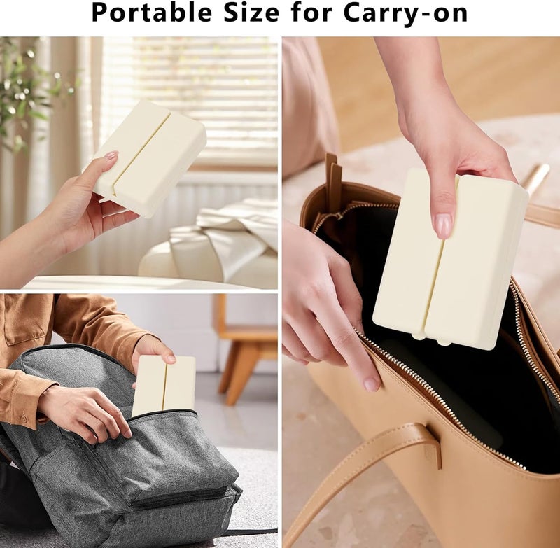 FYY Daily Pill Organizer,2 Pcs 7 Compartments Portable Pill Case Travel Pill Organizer,[Folding Design] Pill Box for Purse Pocket to Hold Vitamins,Cod Liver Oil,Supplements and Medication-White - Image 5