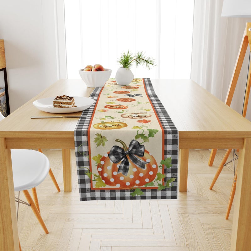 OHOME Thanksgiving Decorations - Thanksgiving Table Runner | Thanks Giving Table Decor | Friendsgiving Party Decorations Centerpieces Supplies Essentials for Room Office Indoor - Image 5