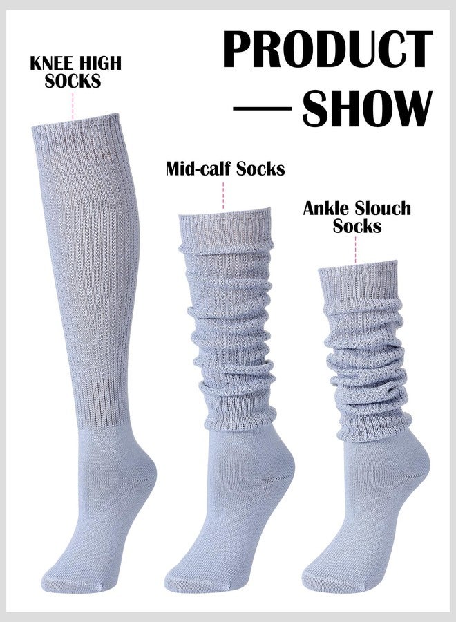فابيان جوارب فابين الطويلة المترهلة، 4 أزواج، جوارب يابانية فضفاضة، جوارب قطنية واسعة للنساء والفتيات - Image 2