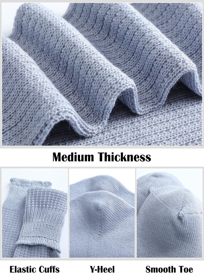 فابيان جوارب فابين الطويلة المترهلة، 4 أزواج، جوارب يابانية فضفاضة، جوارب قطنية واسعة للنساء والفتيات - Image 4