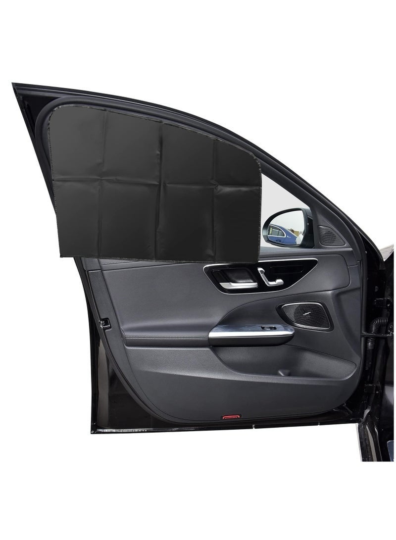 Car Side Window Sun Shade, 4 PCS Universal Magnetic Car Curtain with Blocks UV Rays, Reduce Damage from Direct Bright Sunlight and Heat, Universal Easy Fit Front Rear Seat - Image 2