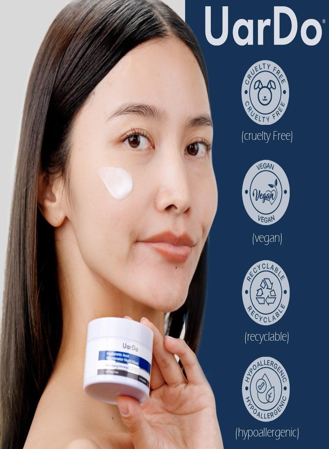 Uardo Hyaluronic Acid Rejuvenator Night Mask 1.7 Fl Oz/ 50ml - usn112 | For All Skin Types | Hydrating | Brightening | Moisturizing | For Women and Men - Image 3