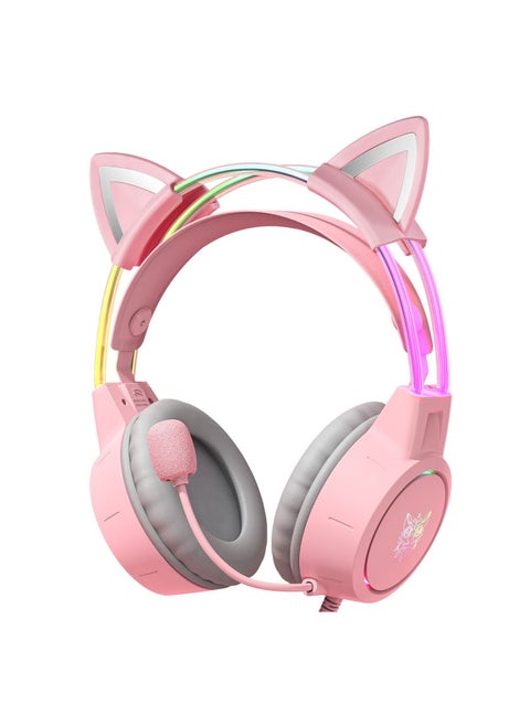 ONIKUMA X15pro RGB Headphones Luminous Cat Ear Stereo Electronic Sports Noise Canceling Computer Gaming Headset