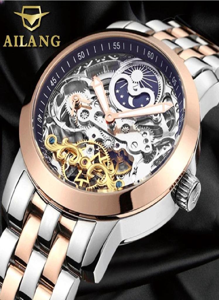Eckek - AILANG Watch Men's Machinery Watch Men's Watch Full Automatic Flight Wheel Machine Waterproof Hollow Men Watch - Image 1