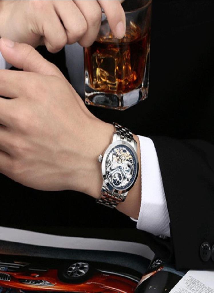 Eckek - AILANG Watch Men's Machinery Watch Men's Watch Full Automatic Flight Wheel Machine Waterproof Hollow Men Watch - Image 1