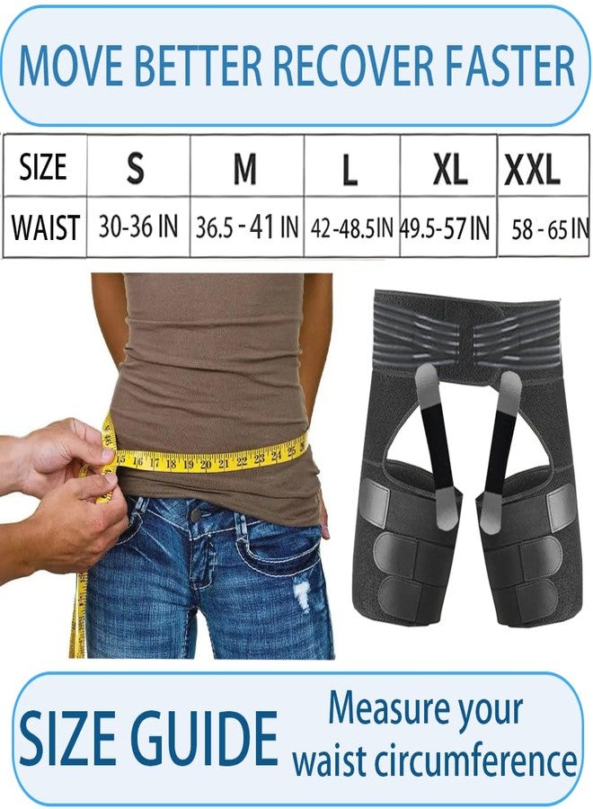 CMRCOYO Thigh Compression Sleeve | Hip & Groin Wrap for Support | Hamstring Compression Sleeve for Women & Men (Small) - Image 5