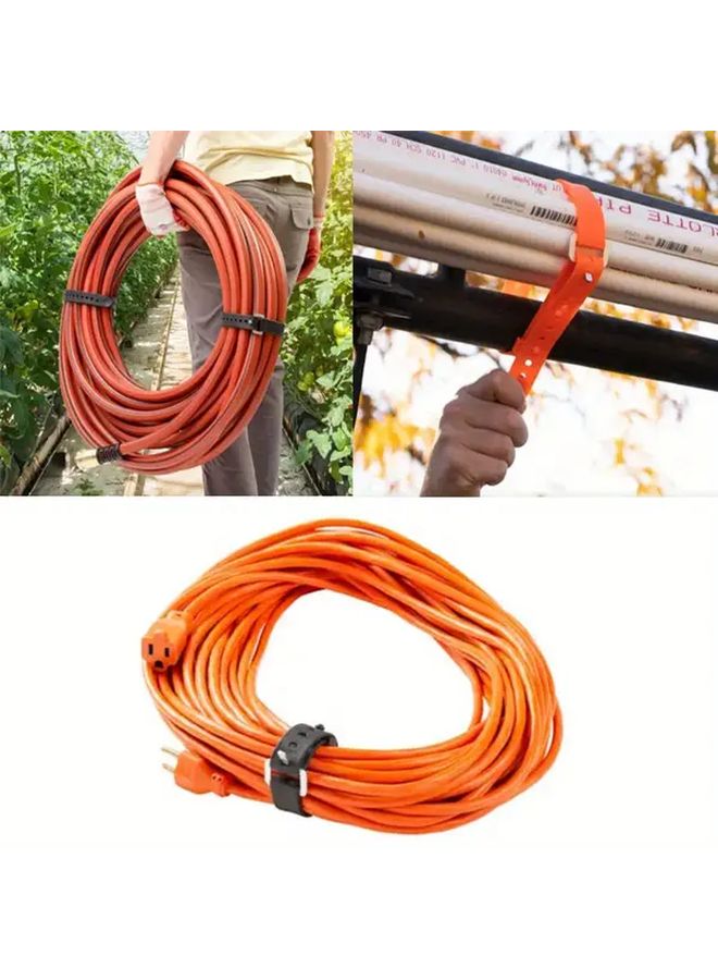Orange Heavy Duty Quick Release Buckle Strap Adjustable Cargo Luggage Transport Secure Fastening - Image 1