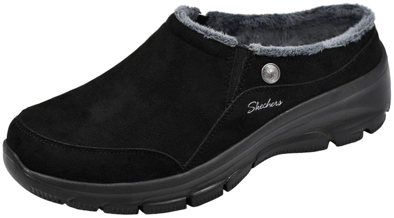 SKECHERS سكيشرز نساء سهل الذهاب - موكاسين لاتيه، أسود/رمادي، 7 م أمريكي - Image 1
