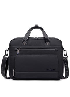 ARCTIC HUNTER Business Briefcase Crossbody Laptop Bag,Water Resistant Messenger Shoulder Bag with Strap, Durable Office Bag Carry On Laptop Case for Men,Black  - Image 1