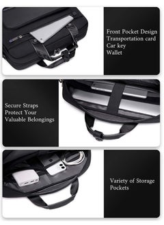 ARCTIC HUNTER Business Briefcase Crossbody Laptop Bag,Water Resistant Messenger Shoulder Bag with Strap, Durable Office Bag Carry On Laptop Case for Men,Black  - Image 5