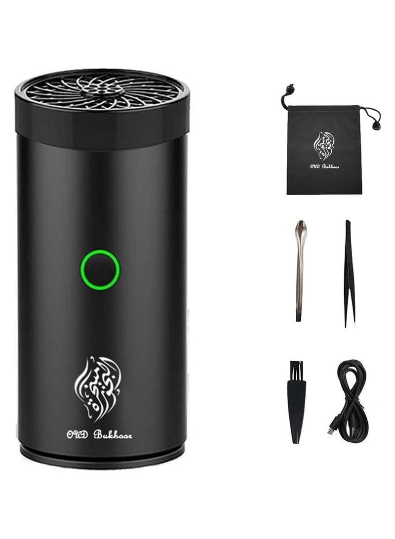 Oud Bukhoor USB Rechargeable Electric Incense Burner – Portable Mini Oud & Bakhoor Diffuser for Home, Car & Office - Image 2