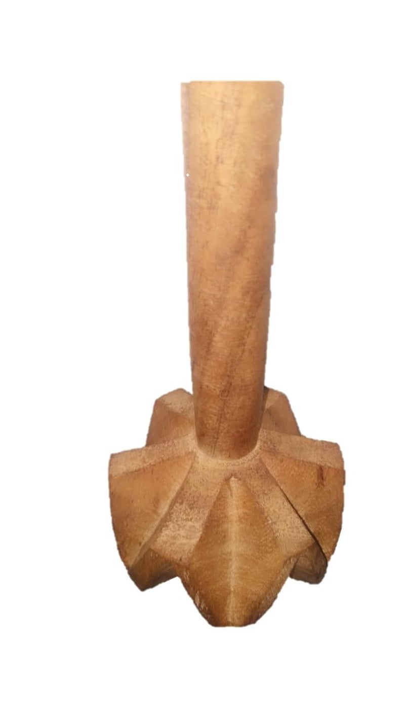 ARMAN SPOONS Handmade ONE Piece Wooden Whisk Beater Wooden MATHANI RAVAI RAVI Hand Mixer 13 inch Size Medium for Every Kitchen uses - Image 2