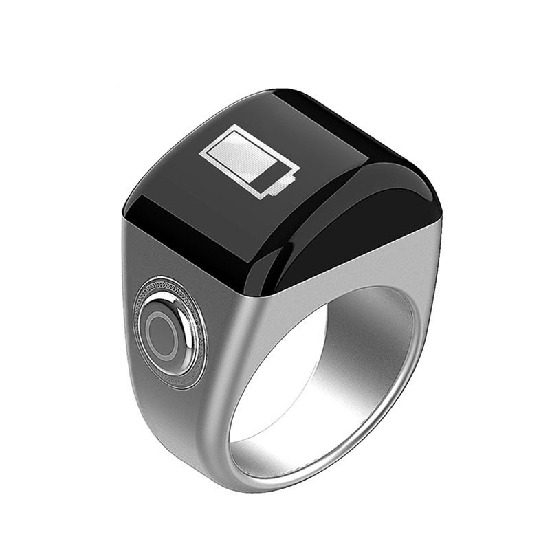 Smart Tasbih Prayer Counter, IP7 Waterproof Smart Ring, 5 Prayer Time Reminder ,OLED Display ,Custom Count Setting ,Counter ,Muslim Gift for All Ages 18 20 22mm - Image 1