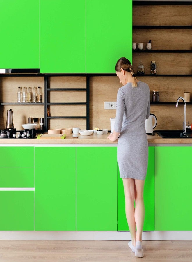 TECKWRAP Permanent Adhesive Vinyl 12" x 10ft, Matte Neon Green - Image 5