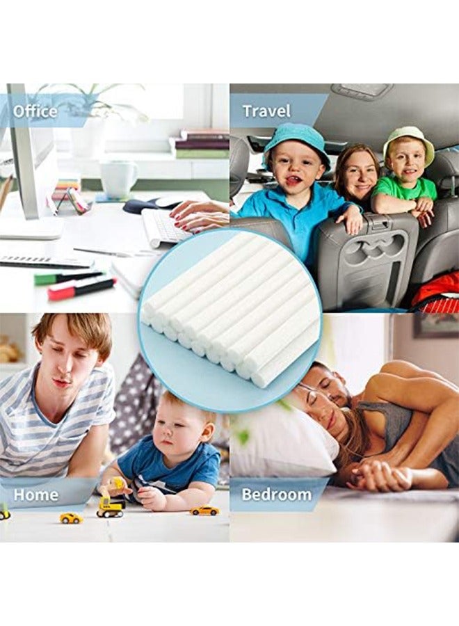 اتش واي تصفية القطن إعادة ملء السفر ميني العصي سيارة المرطب قطع غيار لأجهزة الترطيب الذكية الشخصية المحمولة USB في غرفة نوم المكتب (4 بوصة) ، 40 قطعة - Image 5