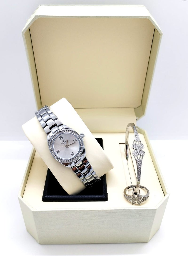 XII Women's watch set consisting of a watch, bracelet and ring