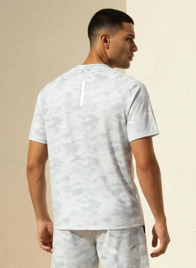 Splash Active GREY Men Raglan Sleeve T shirt for Men | Best Price UAE