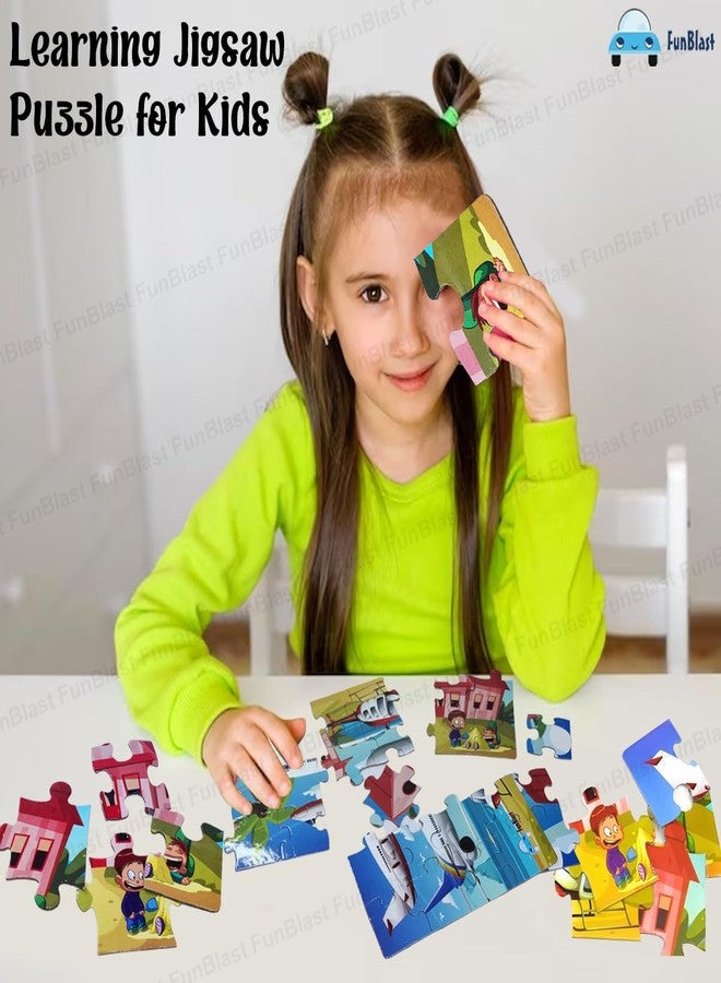 FunBlast Air Transport Jigsaw Puzzle for Kids – 24 Pcs Jigsaw Puzzle for Kids, Boys, Girls (Multicolor) - Image 4