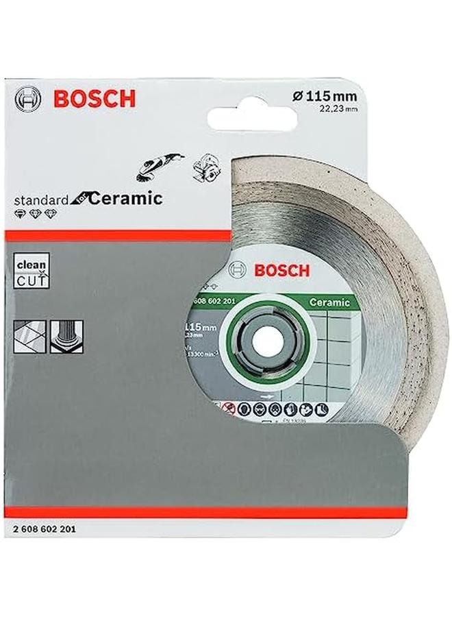 BOSCH Standard For Ceramic Diamond Cutting Disc For Small Angle Grinders Eliable Cuts For Ceramic 1 Piece 115 Mm Diameter - Image 2