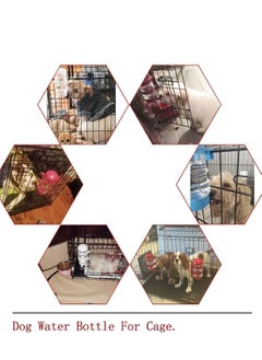 SYOSI Dog Crate Water Bottle Cat for Cage Pet Automatic Dispenser Kennel Hanging Puppy Drinking Fountains Feeder No Spill  - Image 2