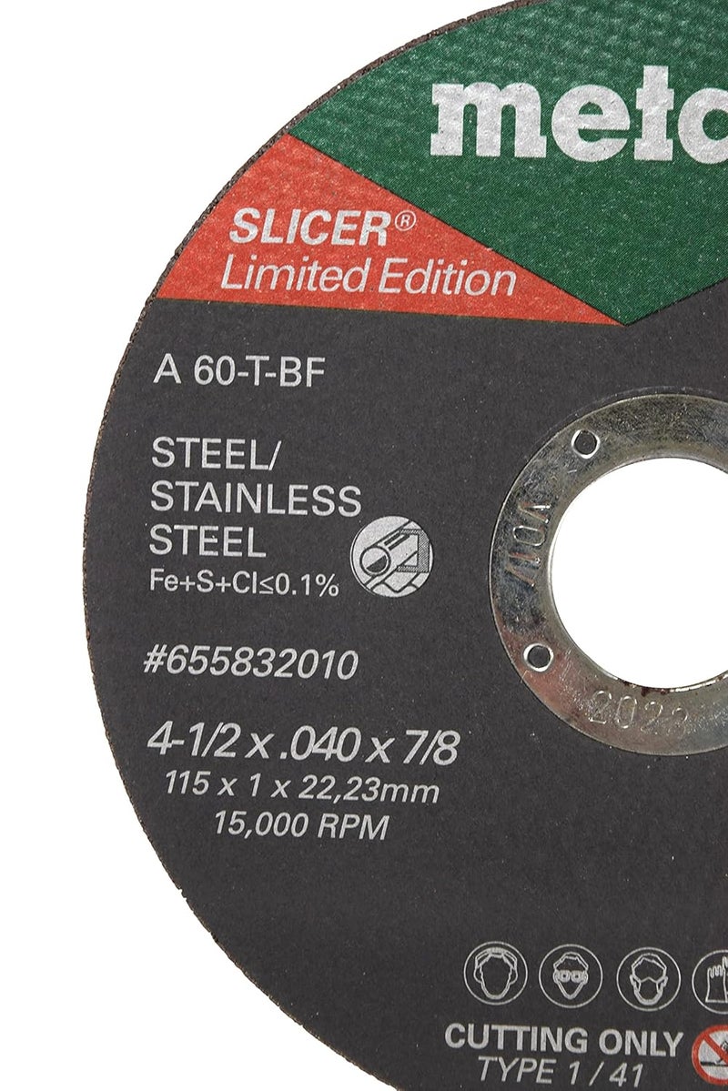 Metabo ميتابو 655832010 412x 040 x 78 A60T نوع 1 عجلات قطع السلاسل 100 عبوة - Image 3