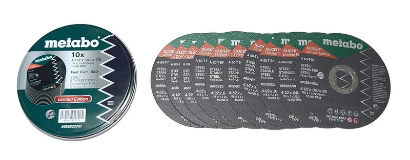 Metabo ميتابو 655832010 412x 040 x 78 A60T نوع 1 عجلات قطع السلاسل 100 عبوة - Image 5