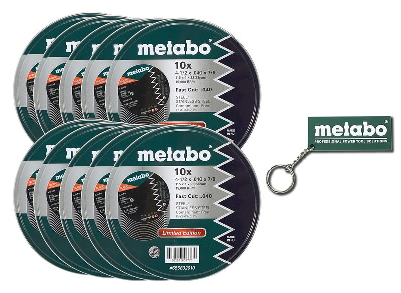 Metabo ميتابو 655832010 412x 040 x 78 A60T نوع 1 عجلات قطع السلاسل 100 عبوة - Image 1
