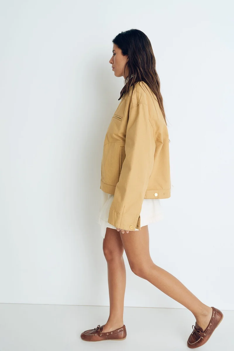 H&M Corduroy-collar jacket